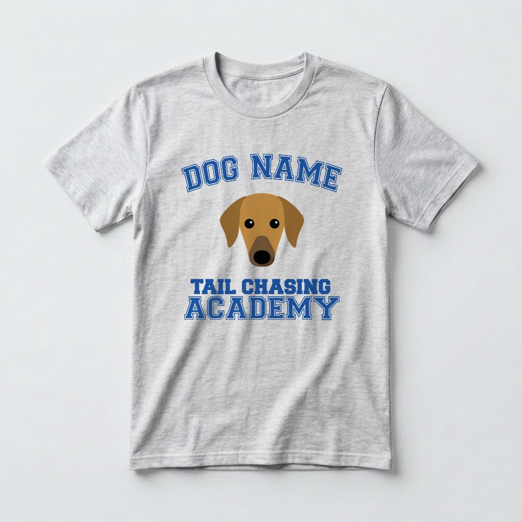 Tail Chasing Academy: Personalized {breedFullName} T-Shirt