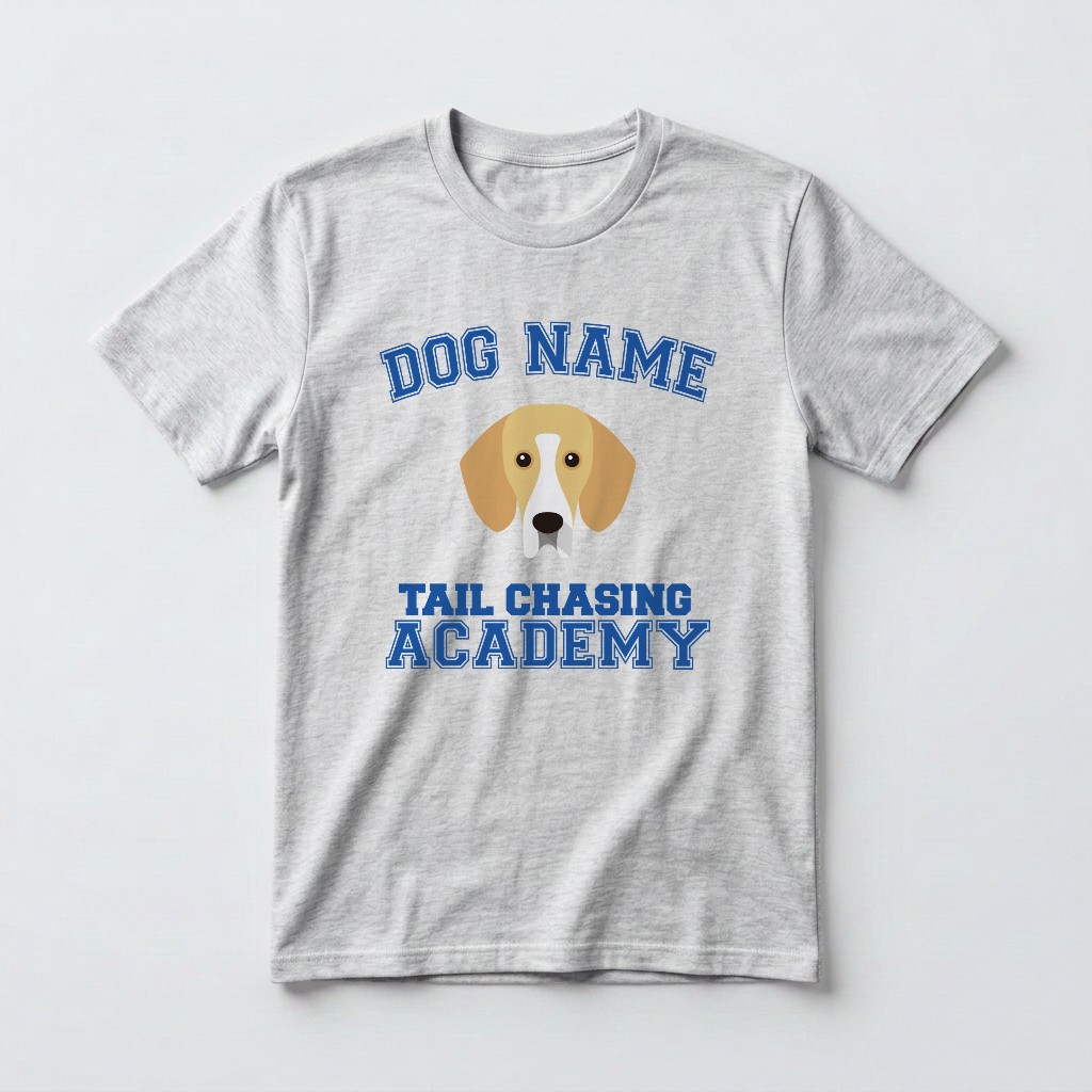 Tail Chasing Academy: Personalized {breedFullName} T-Shirt