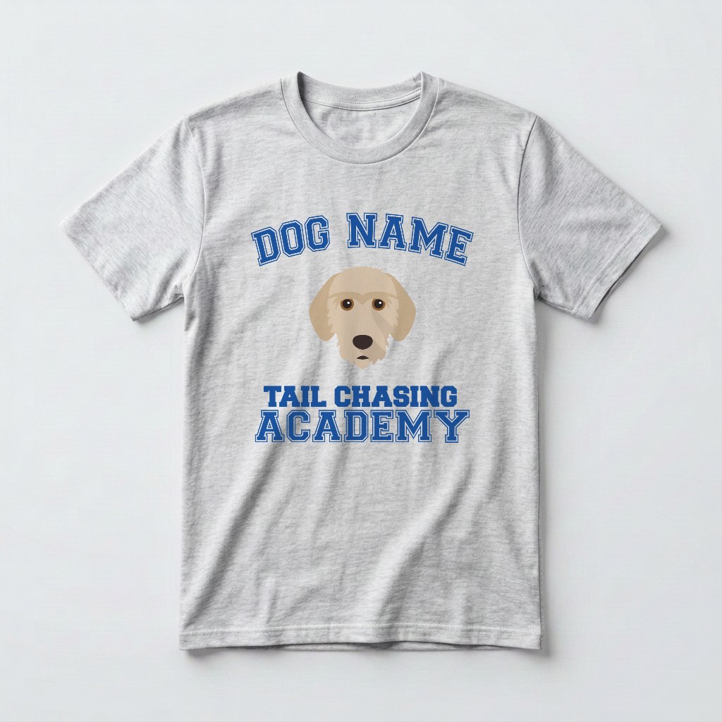 Tail Chasing Academy: Personalized {breedFullName} T-Shirt