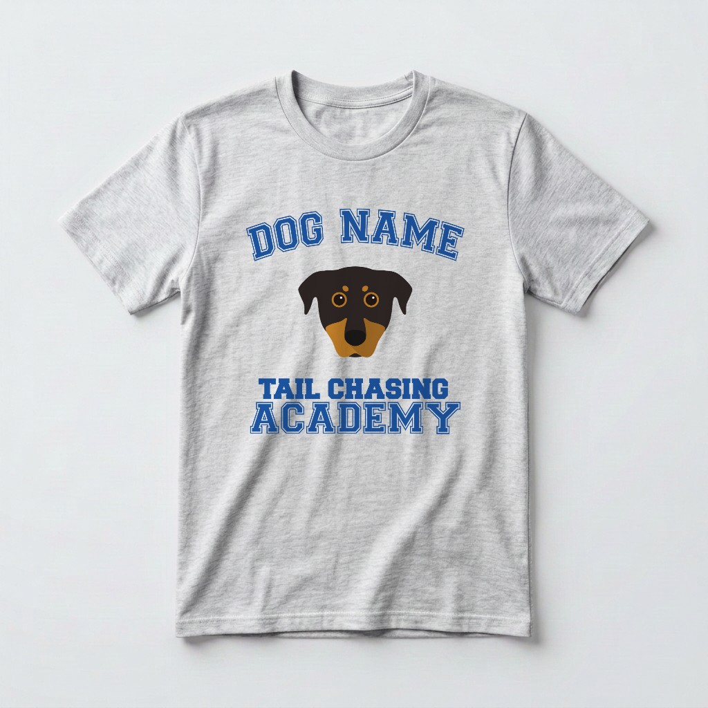 Tail Chasing Academy: Personalised {breedFullName} T-Shirt