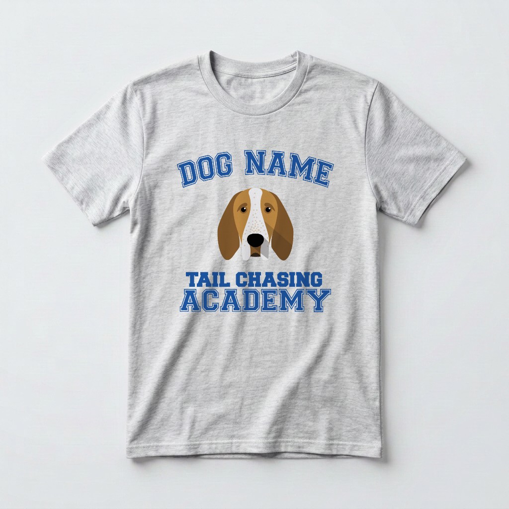 Tail Chasing Academy: Personalized {breedFullName} T-Shirt