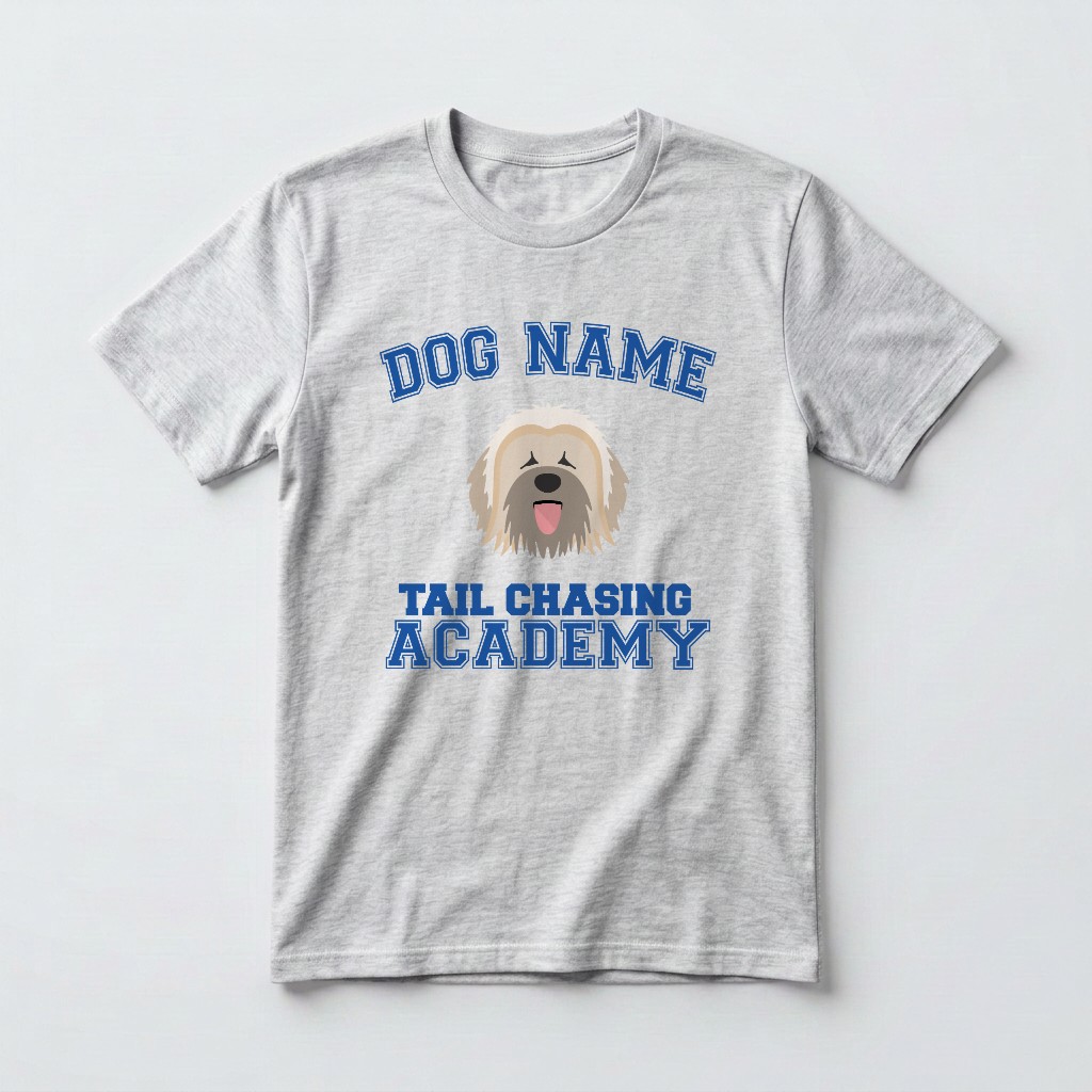 Tail Chasing Academy: Personalized {breedFullName} T-Shirt