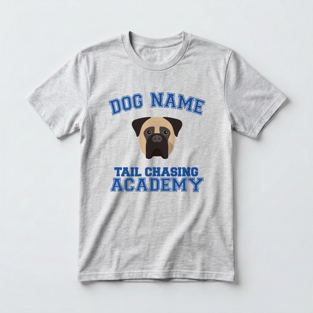 Tail Chasing Academy: Personalized {breedFullName} T-Shirt