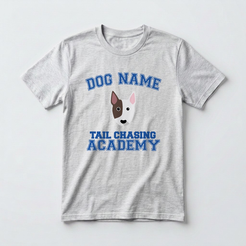 Tail Chasing Academy: Personalized {breedFullName} T-Shirt