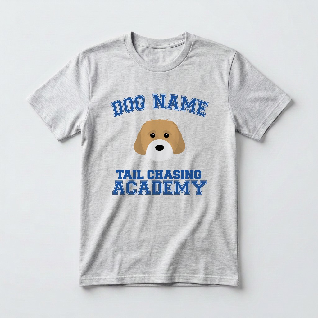 Tail Chasing Academy: Personalized {breedFullName} T-Shirt