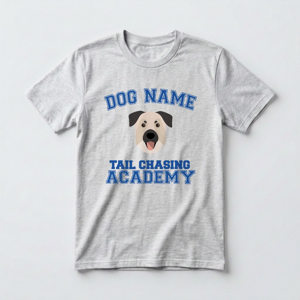 Tail Chasing Academy: Personalized {breedFullName} T-Shirt