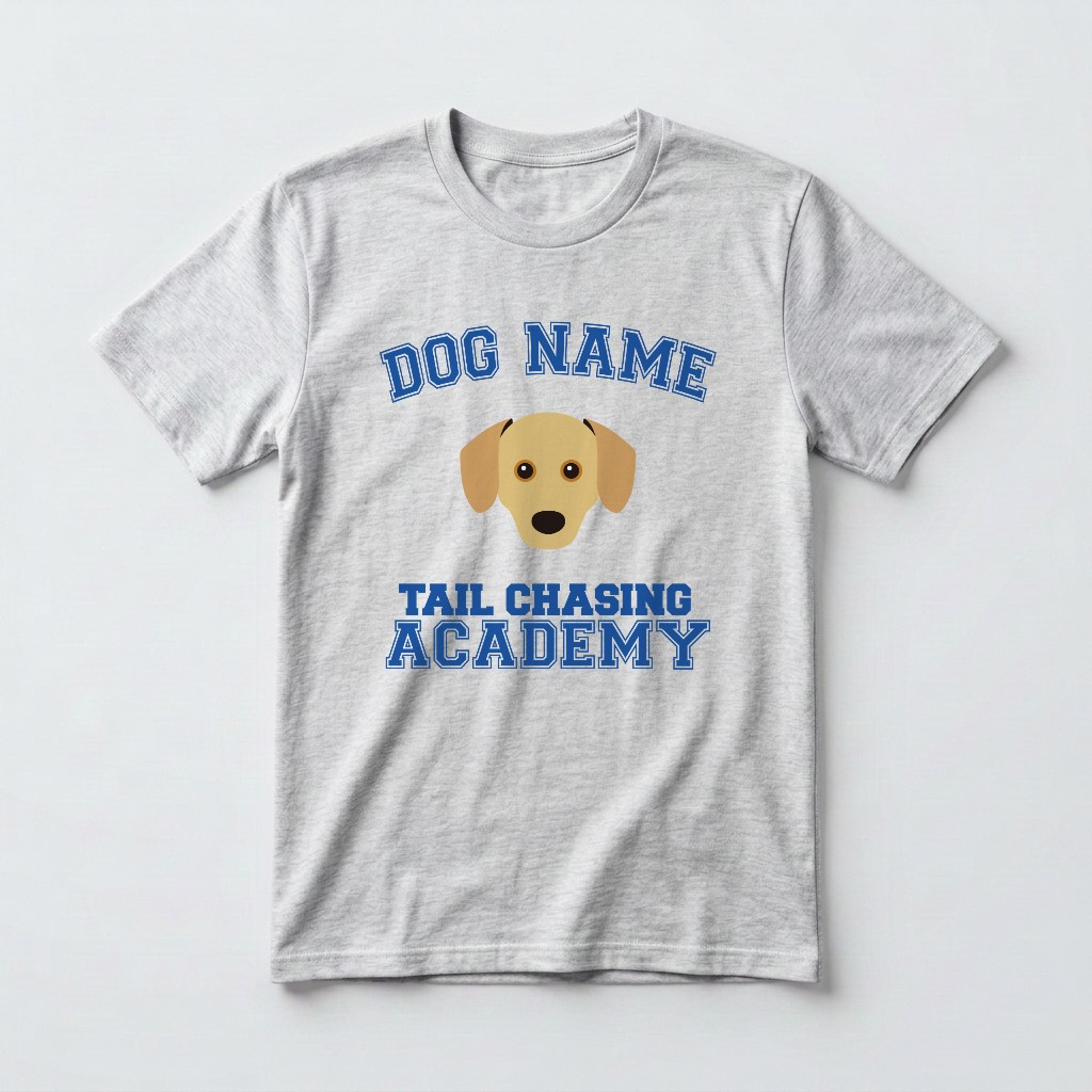 Tail Chasing Academy: Personalized {breedFullName} T-Shirt