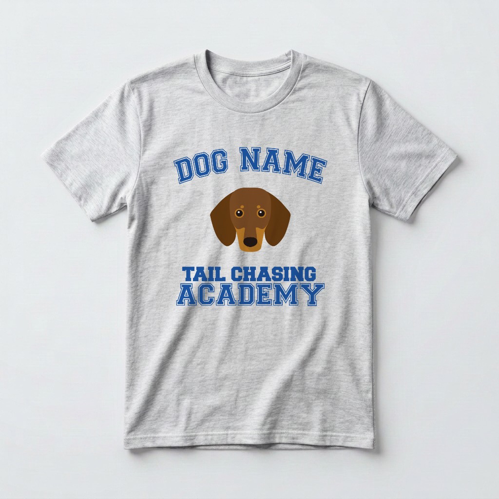 Tail Chasing Academy: Personalized {breedFullName} T-Shirt