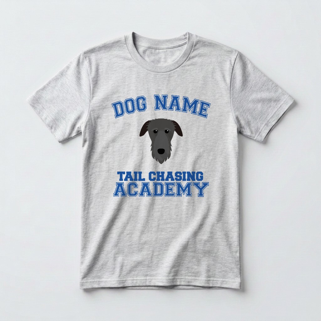 Tail Chasing Academy: Personalized {breedFullName} T-Shirt