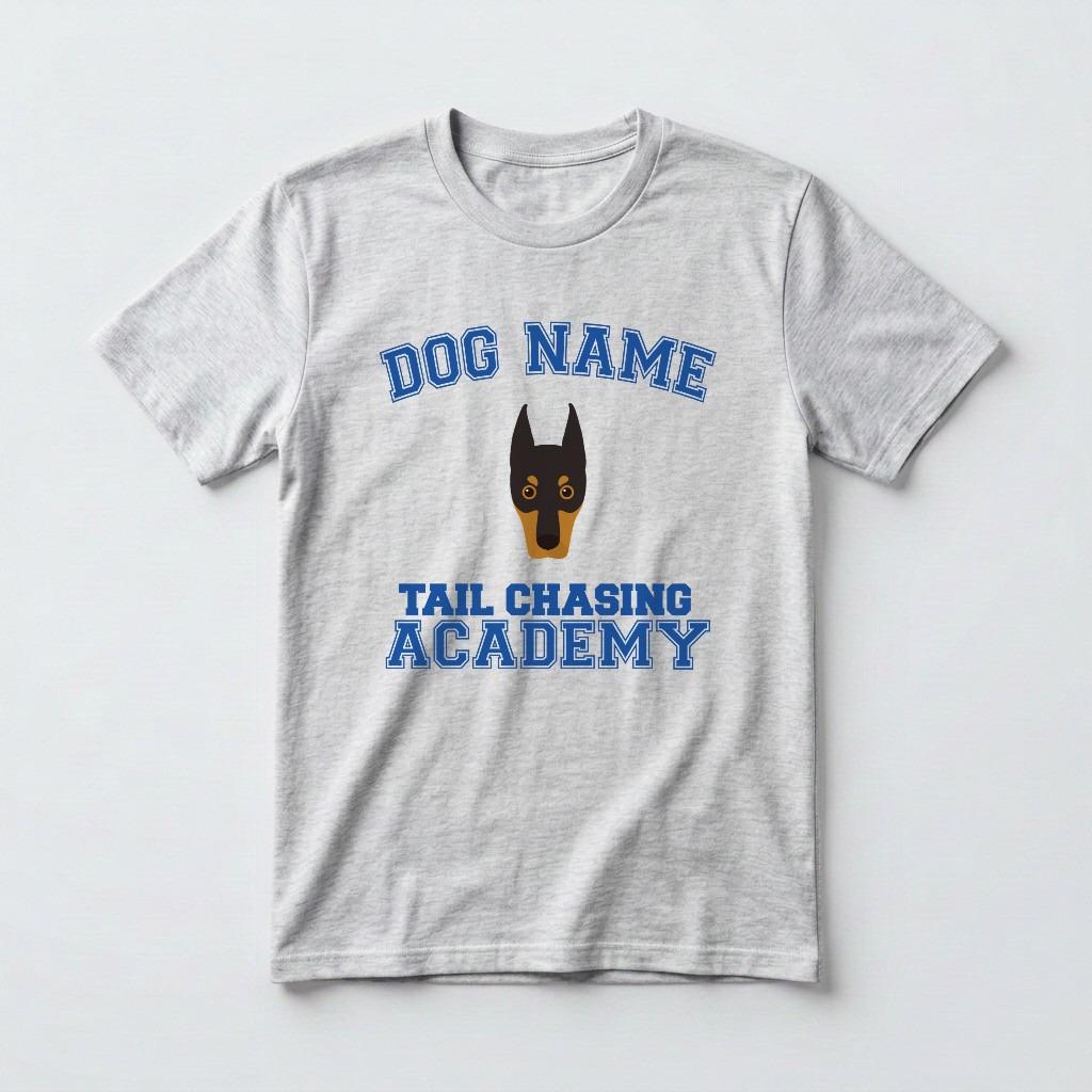 Tail Chasing Academy: Personalized {breedFullName} T-Shirt