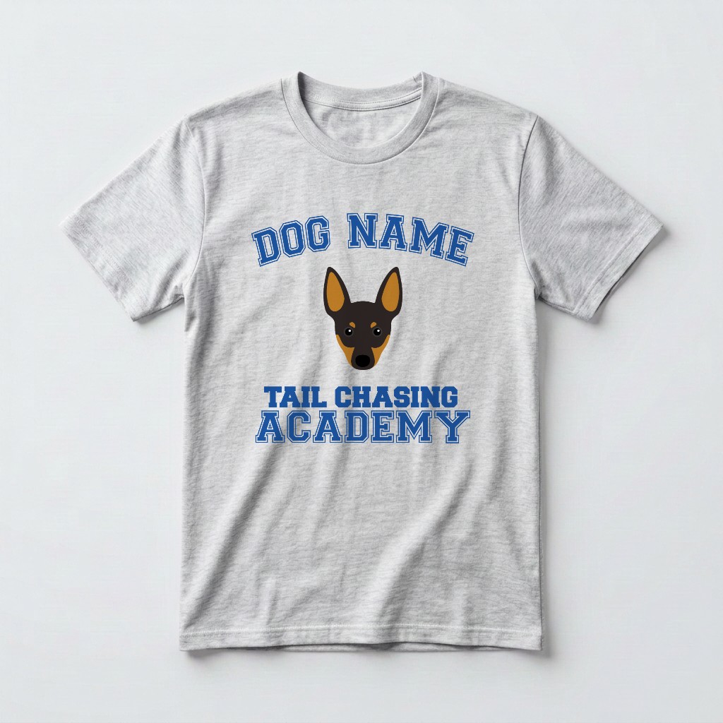 Tail Chasing Academy: Personalized {breedFullName} T-Shirt