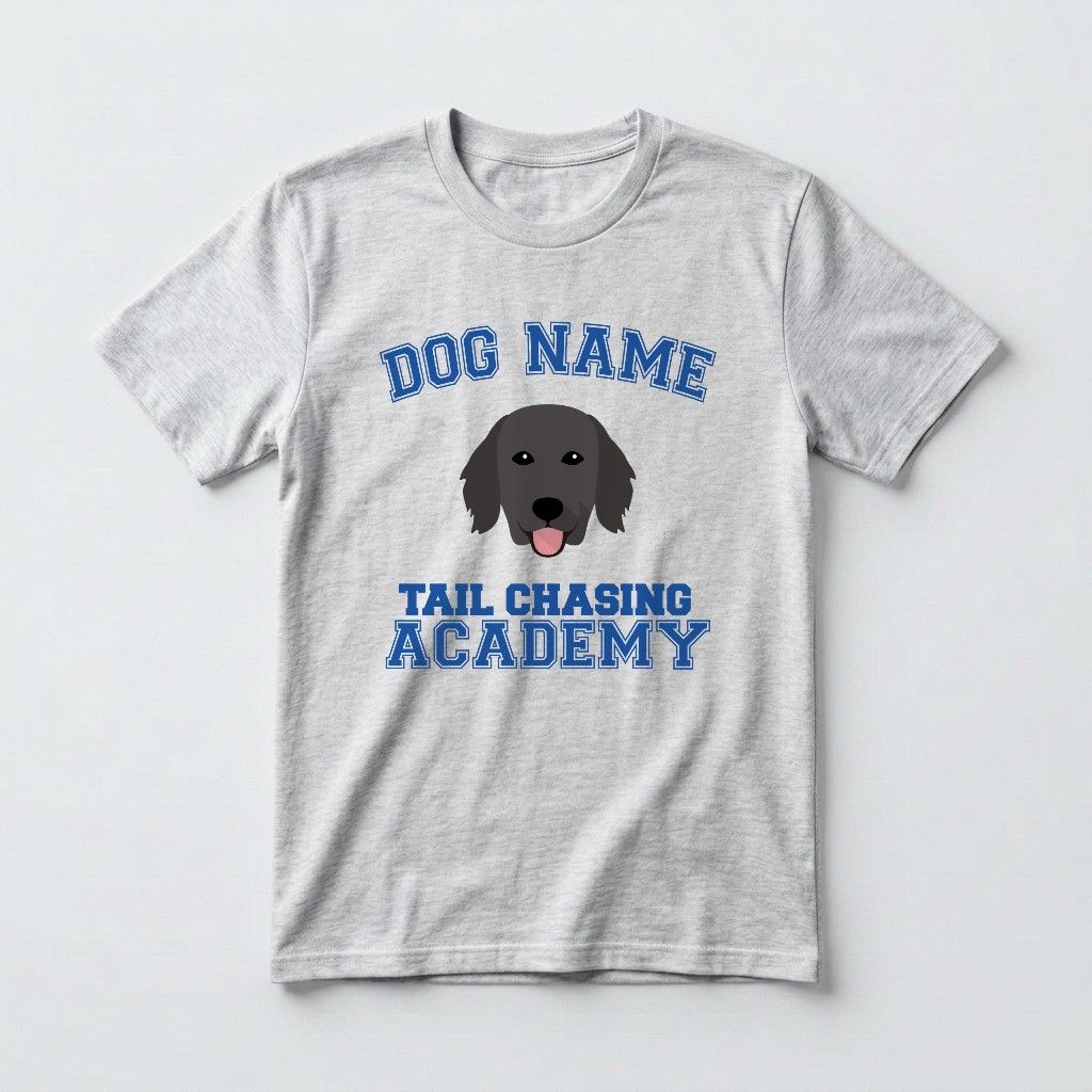 Tail Chasing Academy: Personalized {breedFullName} T-Shirt