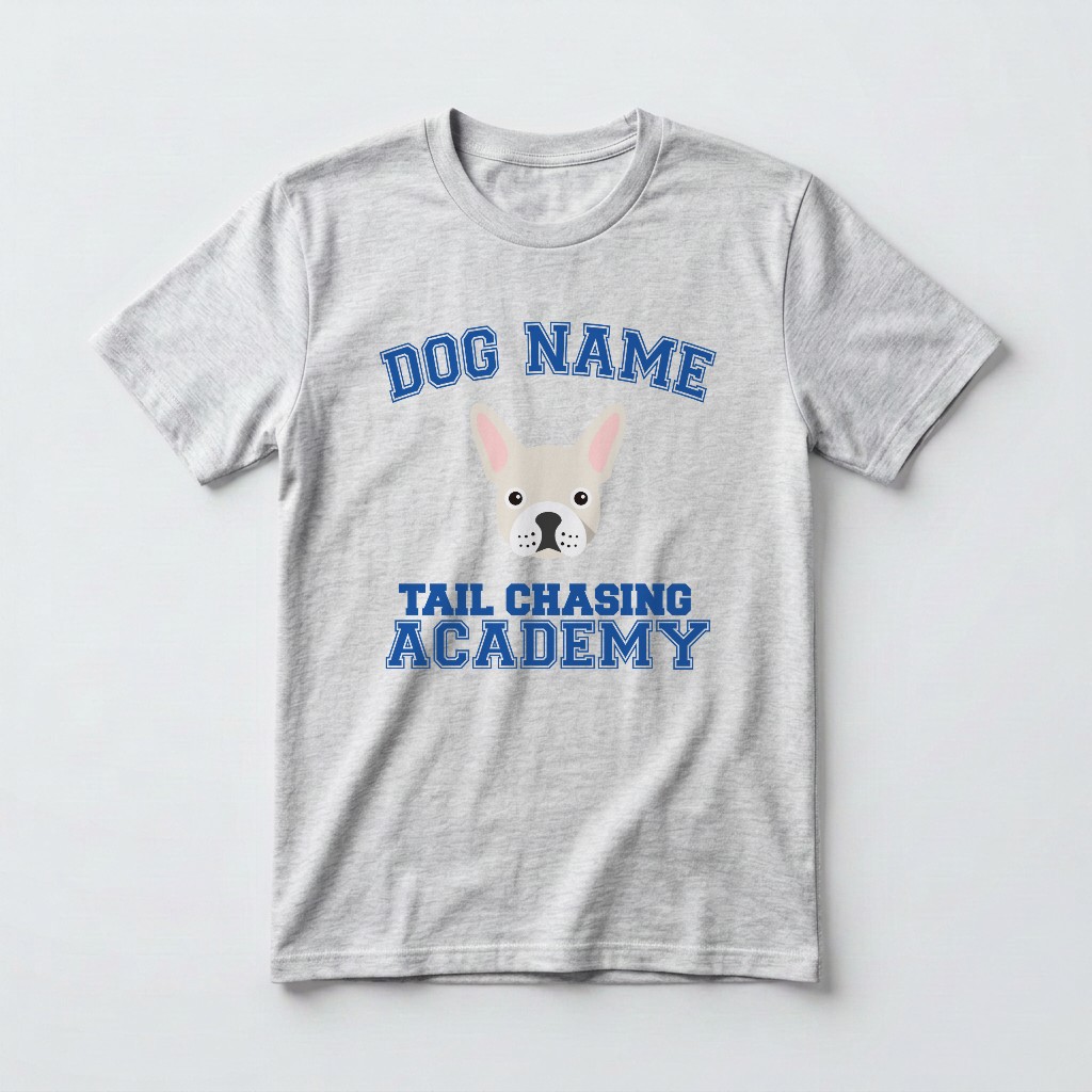 Tail Chasing Academy: Personalised {breedFullName} T-Shirt