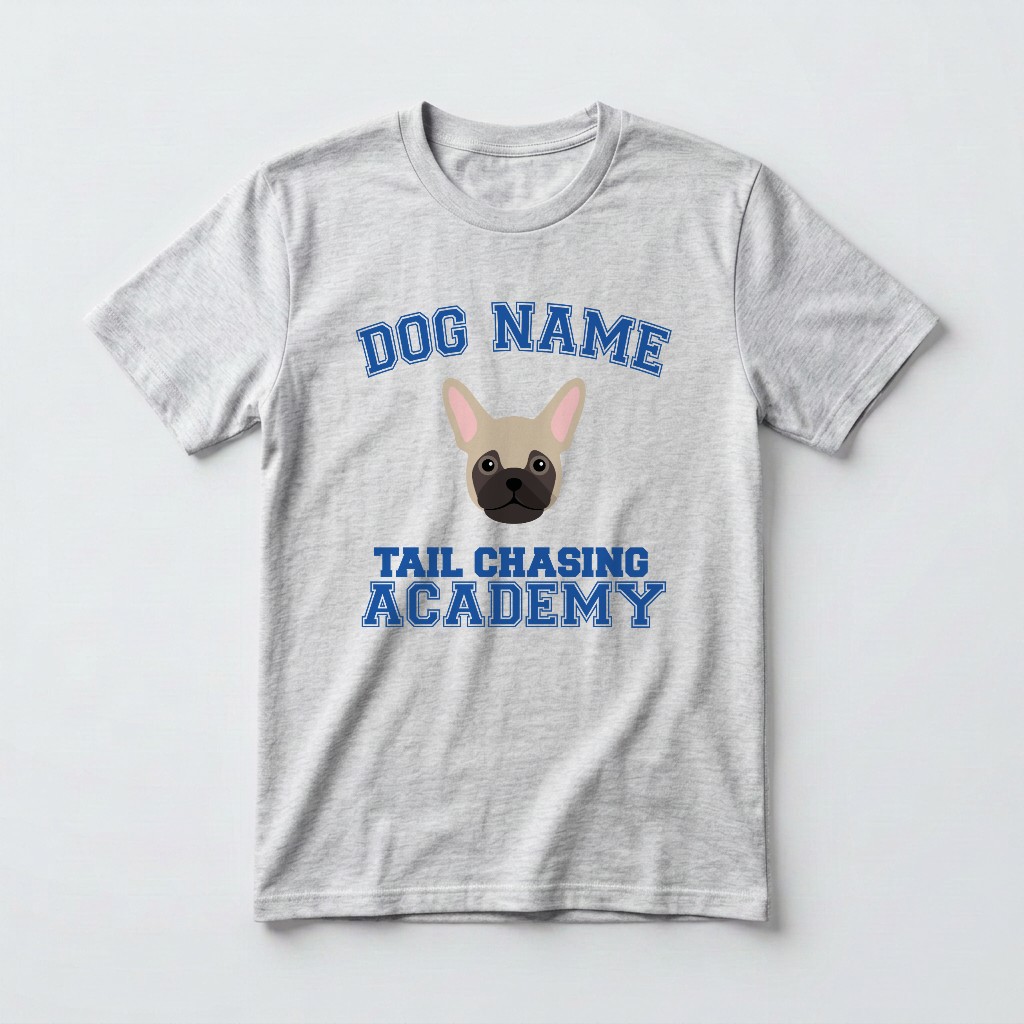Tail Chasing Academy: Personalized {breedFullName} T-Shirt