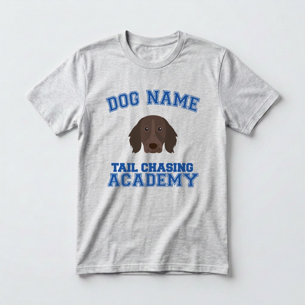 Tail Chasing Academy: Personalized {breedFullName} T-Shirt