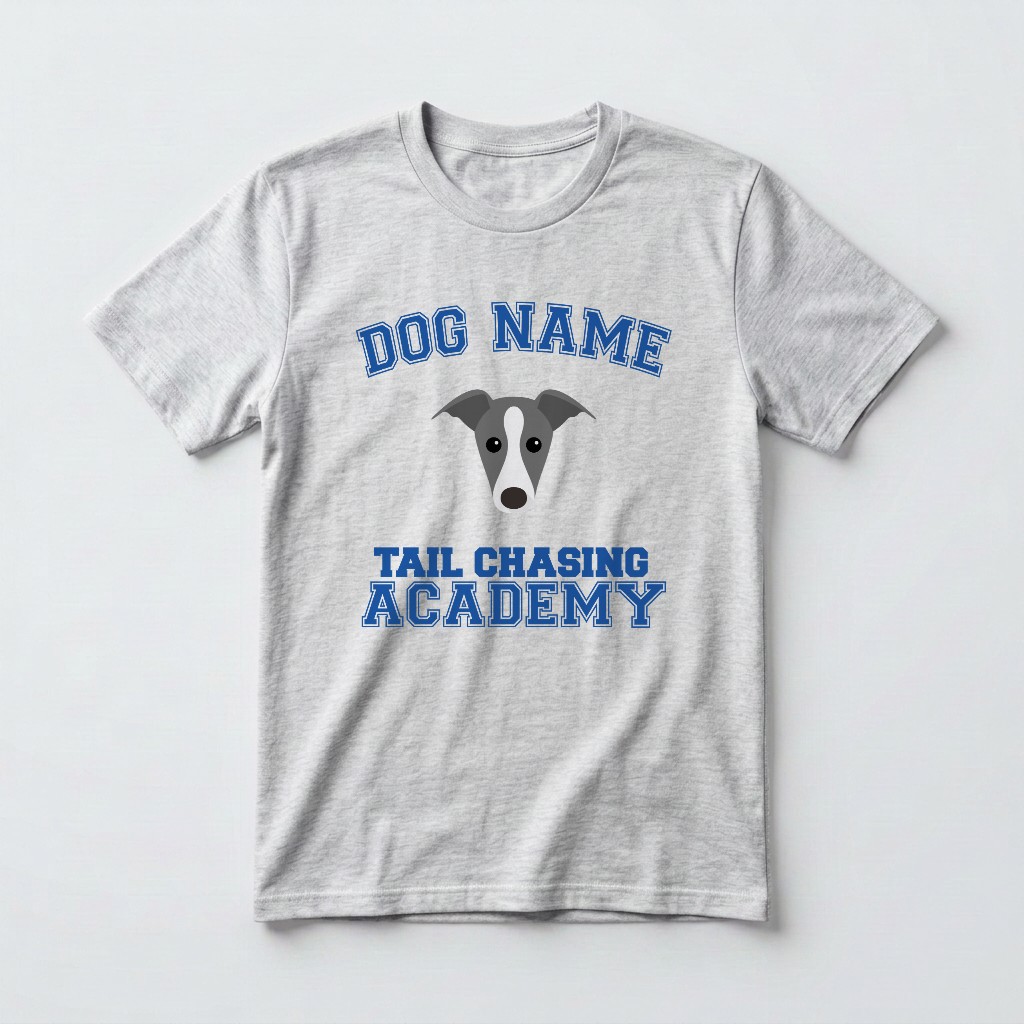 Tail Chasing Academy: Personalized {breedFullName} T-Shirt