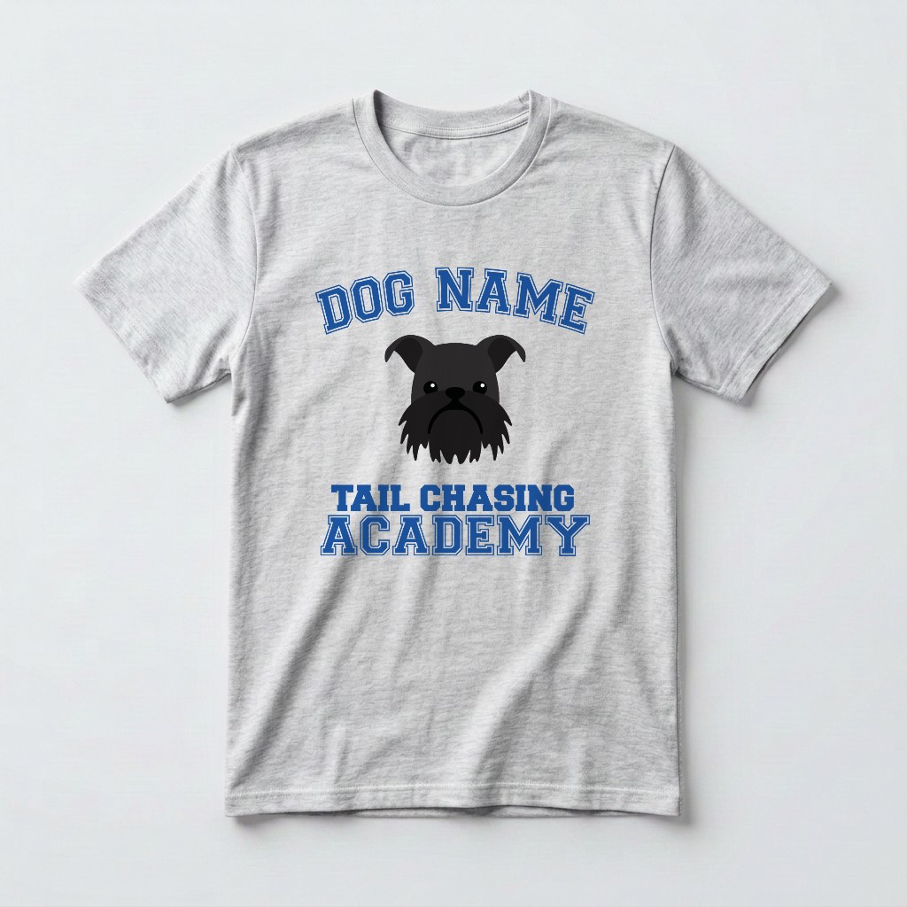 Tail Chasing Academy: Personalized {breedFullName} T-Shirt