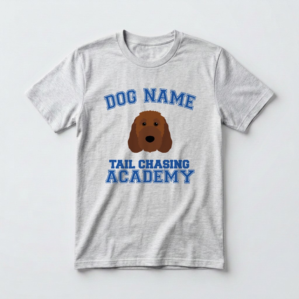 Tail Chasing Academy: Personalized {breedFullName} T-Shirt