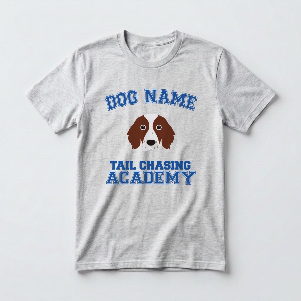 Tail Chasing Academy: Personalized {breedFullName} T-Shirt