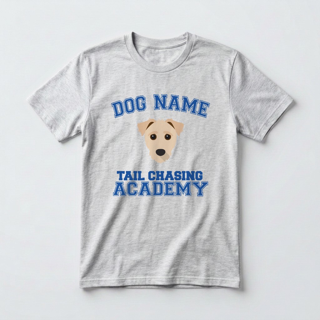 Tail Chasing Academy: Personalized {breedFullName} T-Shirt