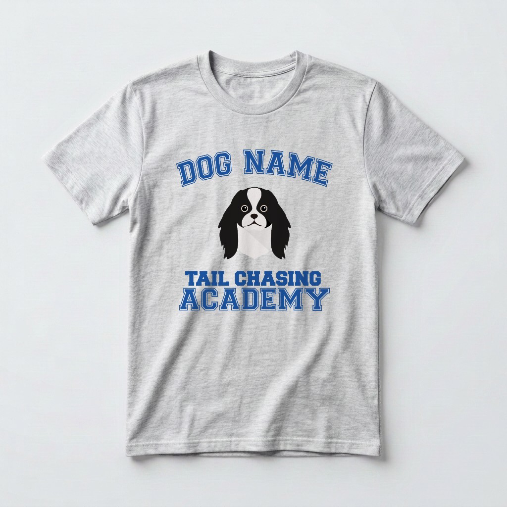 Tail Chasing Academy: Personalized {breedFullName} T-Shirt
