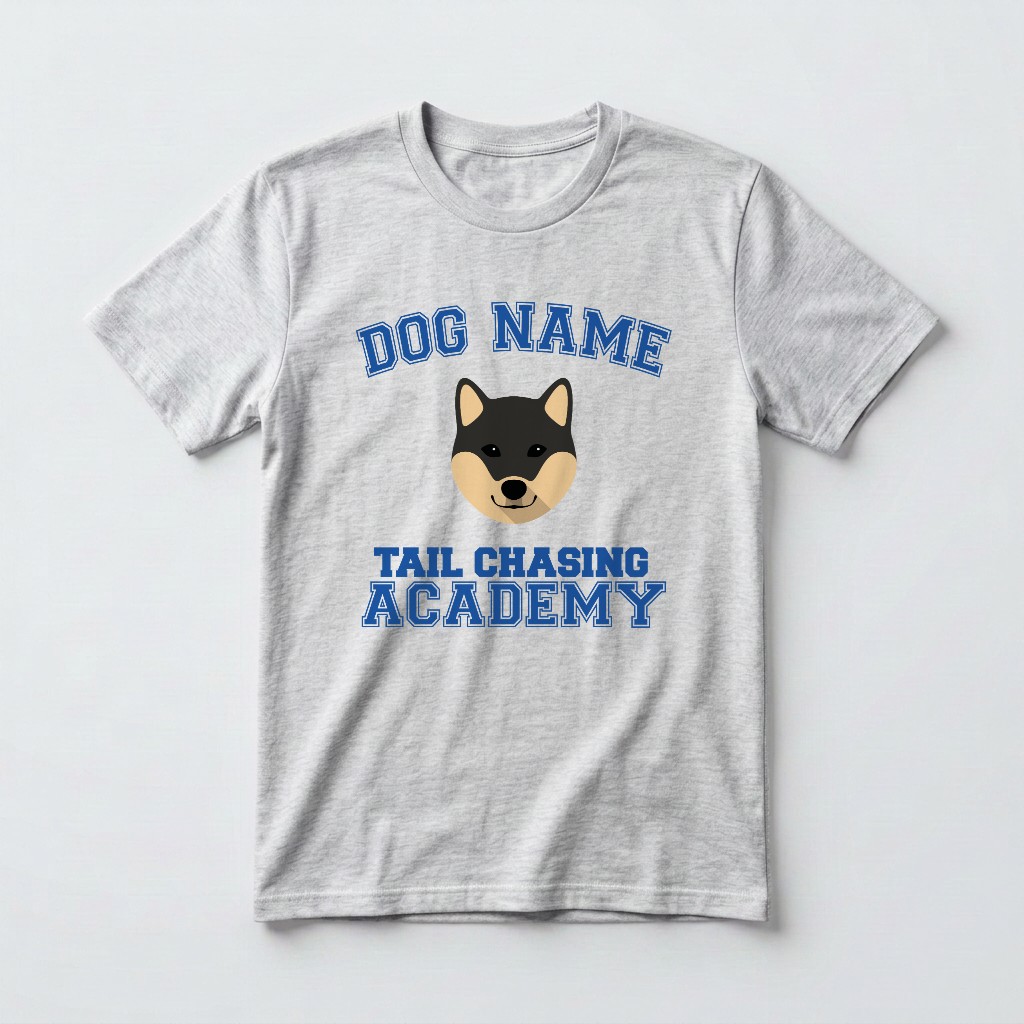Tail Chasing Academy: Personalized {breedFullName} T-Shirt