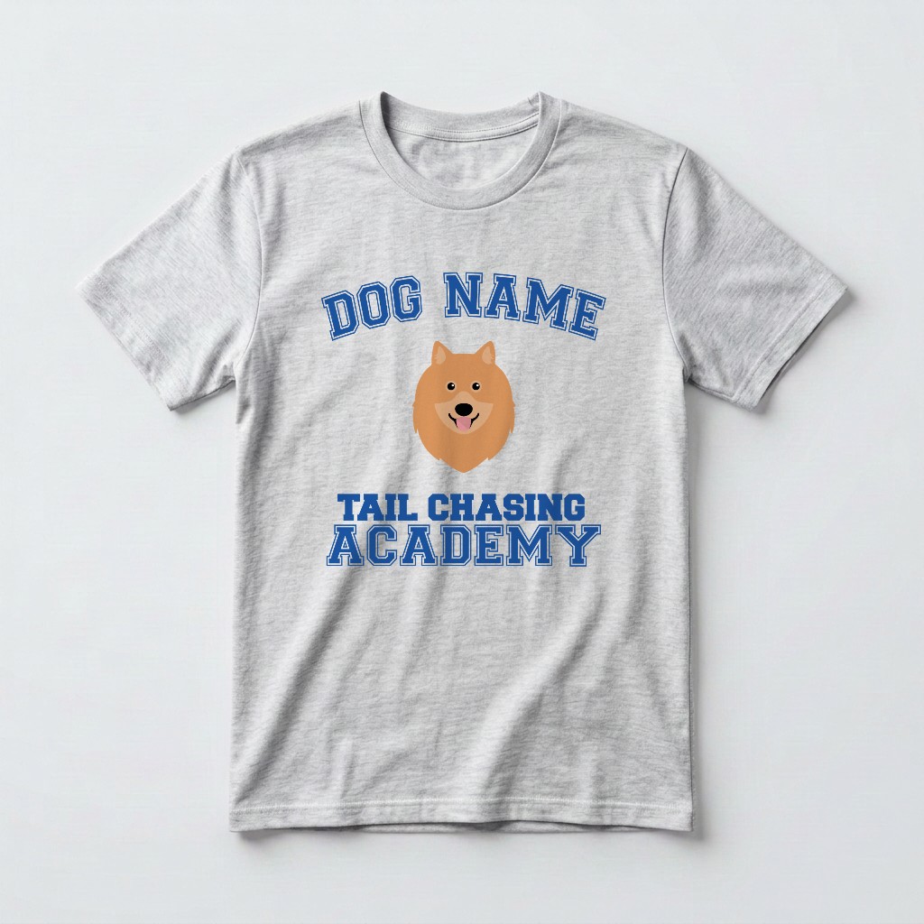 Tail Chasing Academy: Personalized {breedFullName} T-Shirt
