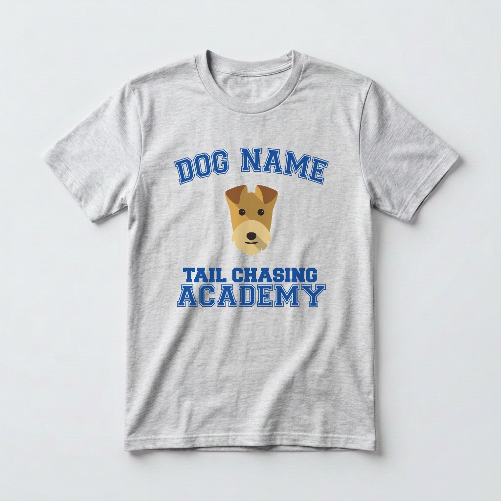 Tail Chasing Academy: Personalized {breedFullName} T-Shirt