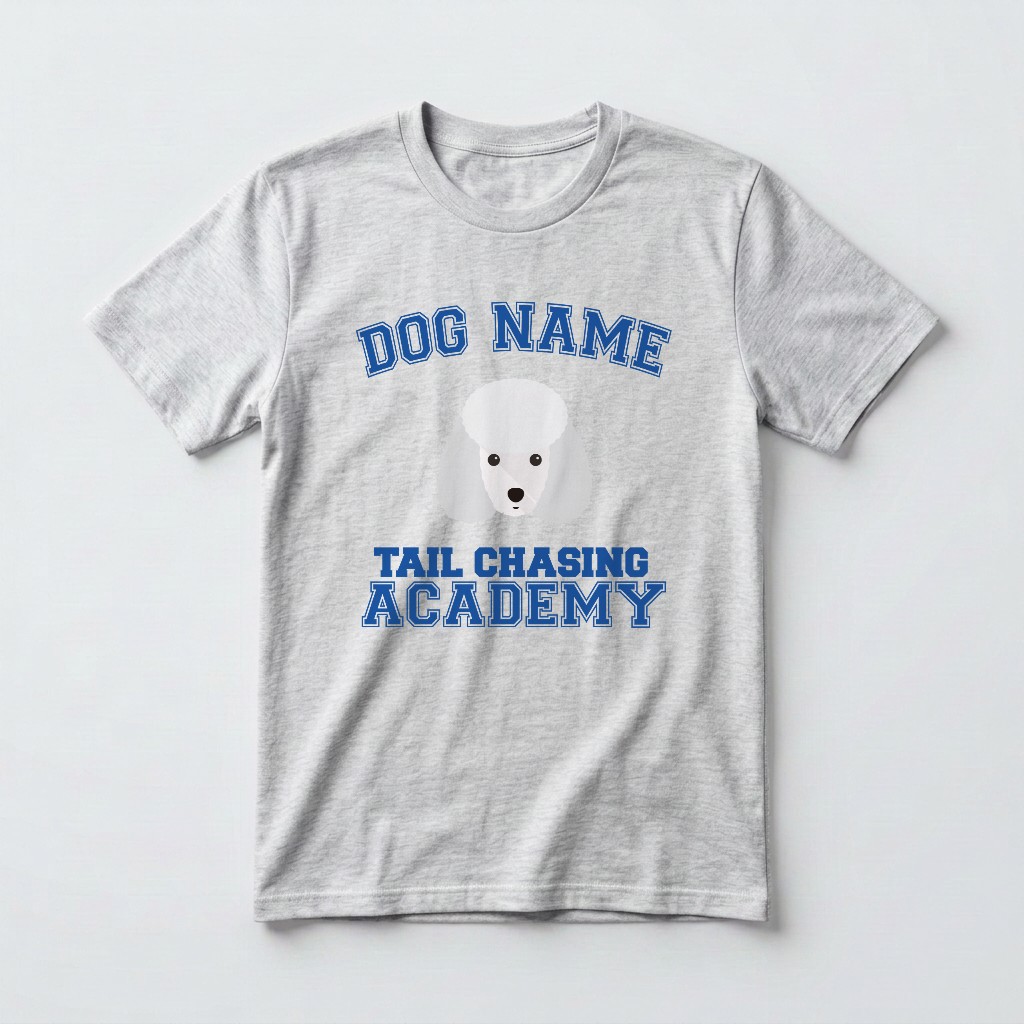 Tail Chasing Academy: Personalized {breedFullName} T-Shirt