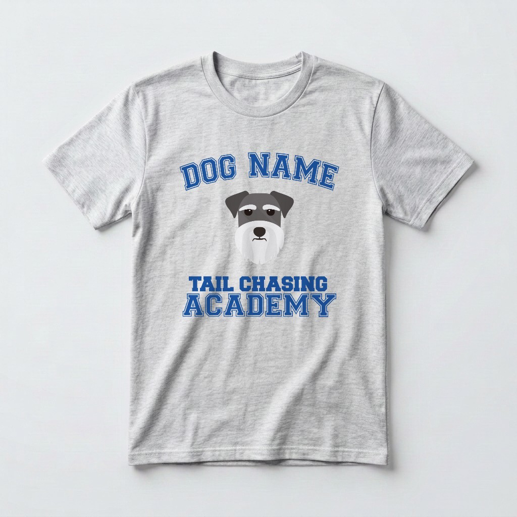 Tail Chasing Academy: Personalized {breedFullName} T-Shirt
