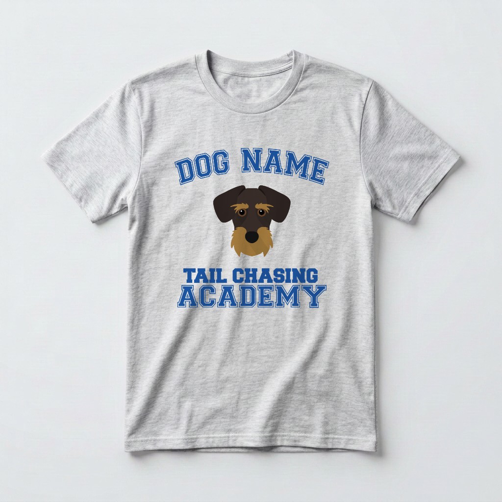 Tail Chasing Academy: Personalized {breedFullName} T-Shirt