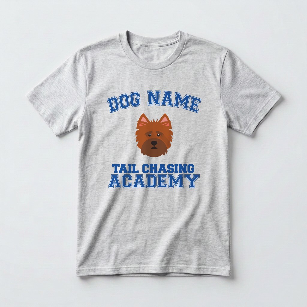 Tail Chasing Academy: Personalized {breedFullName} T-Shirt