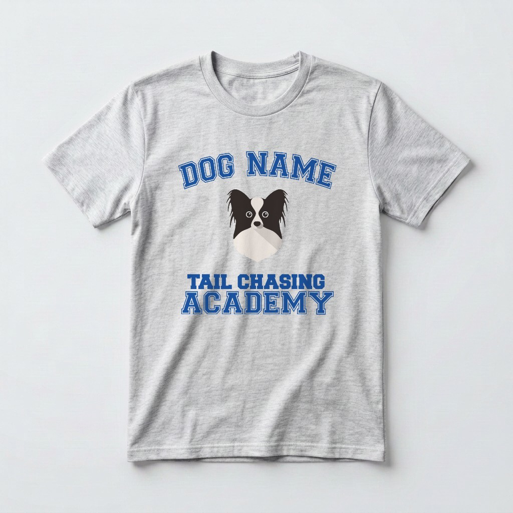Tail Chasing Academy: Personalized {breedFullName} T-Shirt
