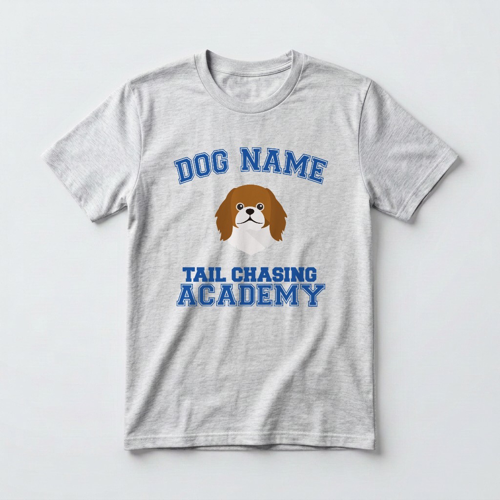 Tail Chasing Academy: Personalized {breedFullName} T-Shirt
