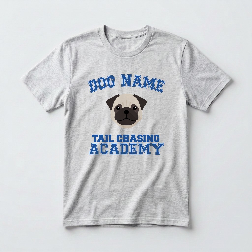 Tail Chasing Academy: Personalized {breedFullName} T-Shirt