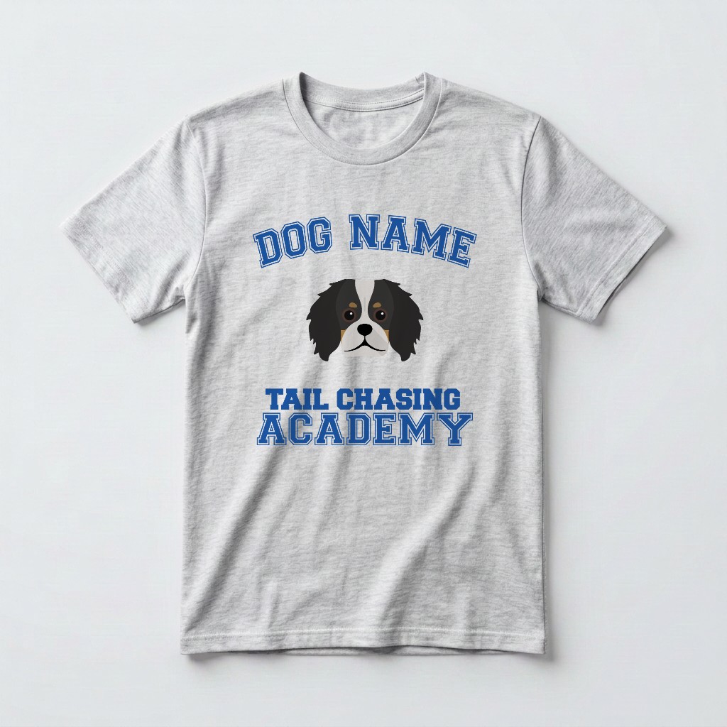Tail Chasing Academy: Personalized {breedFullName} T-Shirt
