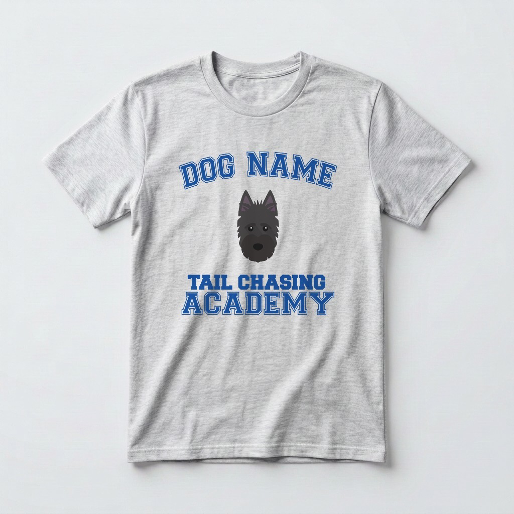 Tail Chasing Academy: Personalized {breedFullName} T-Shirt