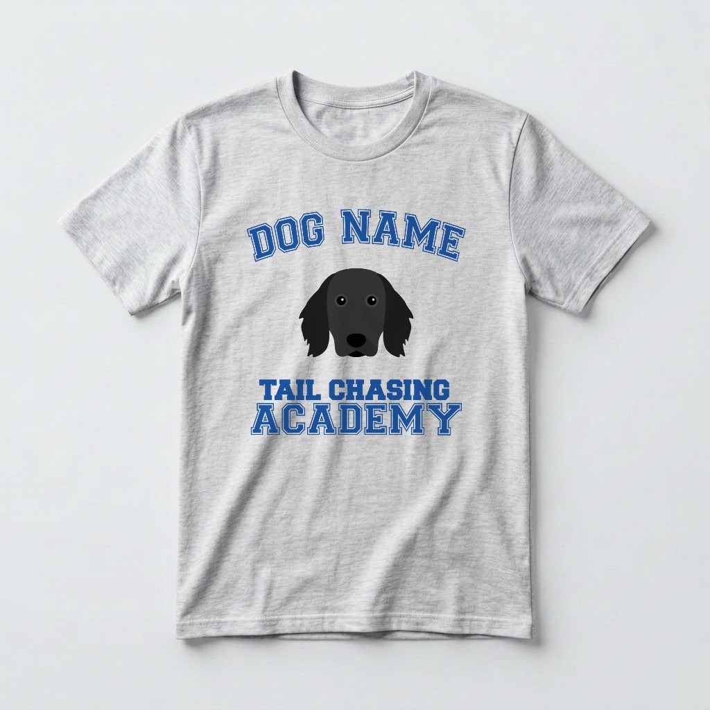 Tail Chasing Academy: Personalized {breedFullName} T-Shirt