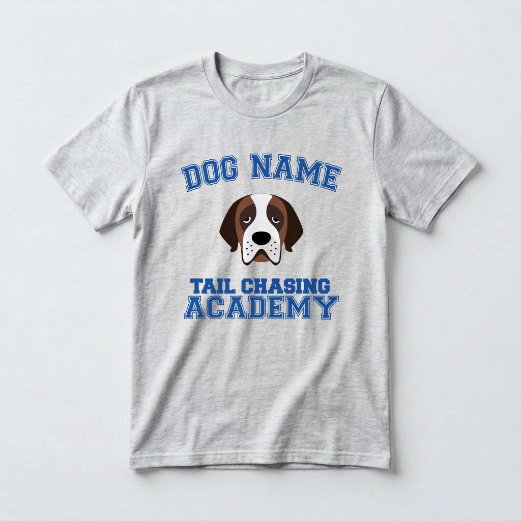 Tail Chasing Academy: Personalized {breedFullName} T-Shirt