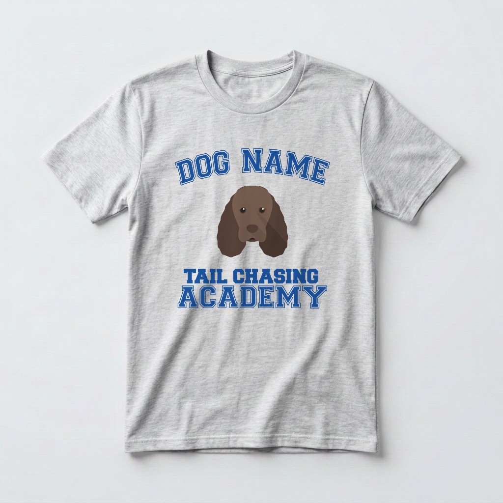 Tail Chasing Academy: Personalized {breedFullName} T-Shirt