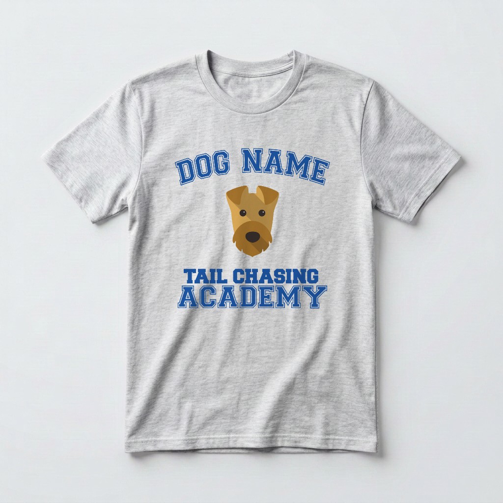 Tail Chasing Academy: Personalised {breedFullName} T-Shirt