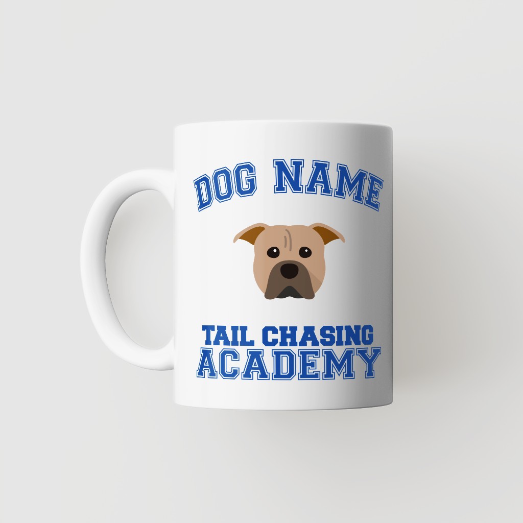 Tail Chasing Academy: Personalized {breedFullName} Mug