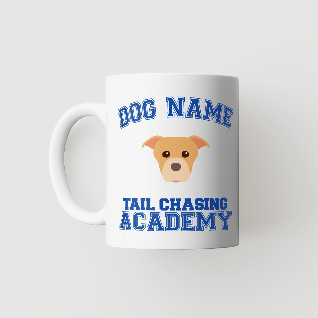 Tail Chasing Academy: Personalized {breedFullName} Mug