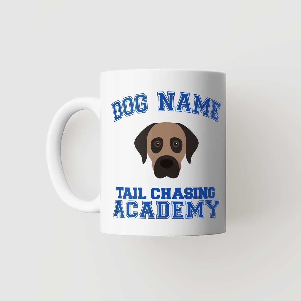 Tail Chasing Academy: Personalized {breedFullName} Mug