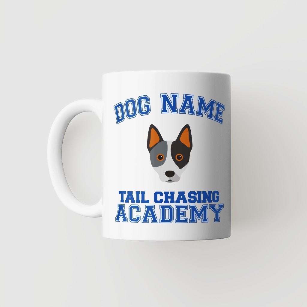 Tail Chasing Academy: Personalized {breedFullName} Mug