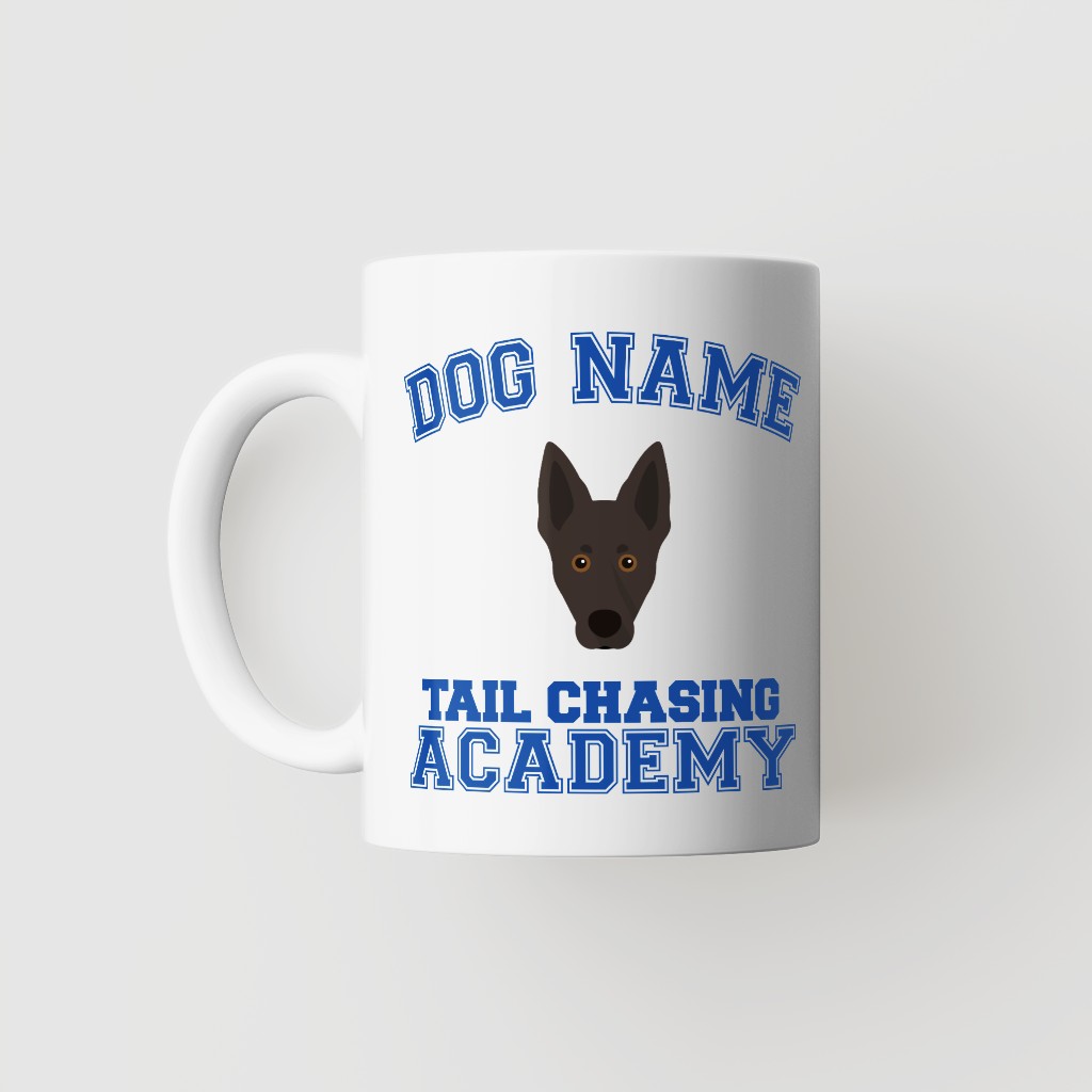 Tail Chasing Academy: Personalized {breedFullName} Mug