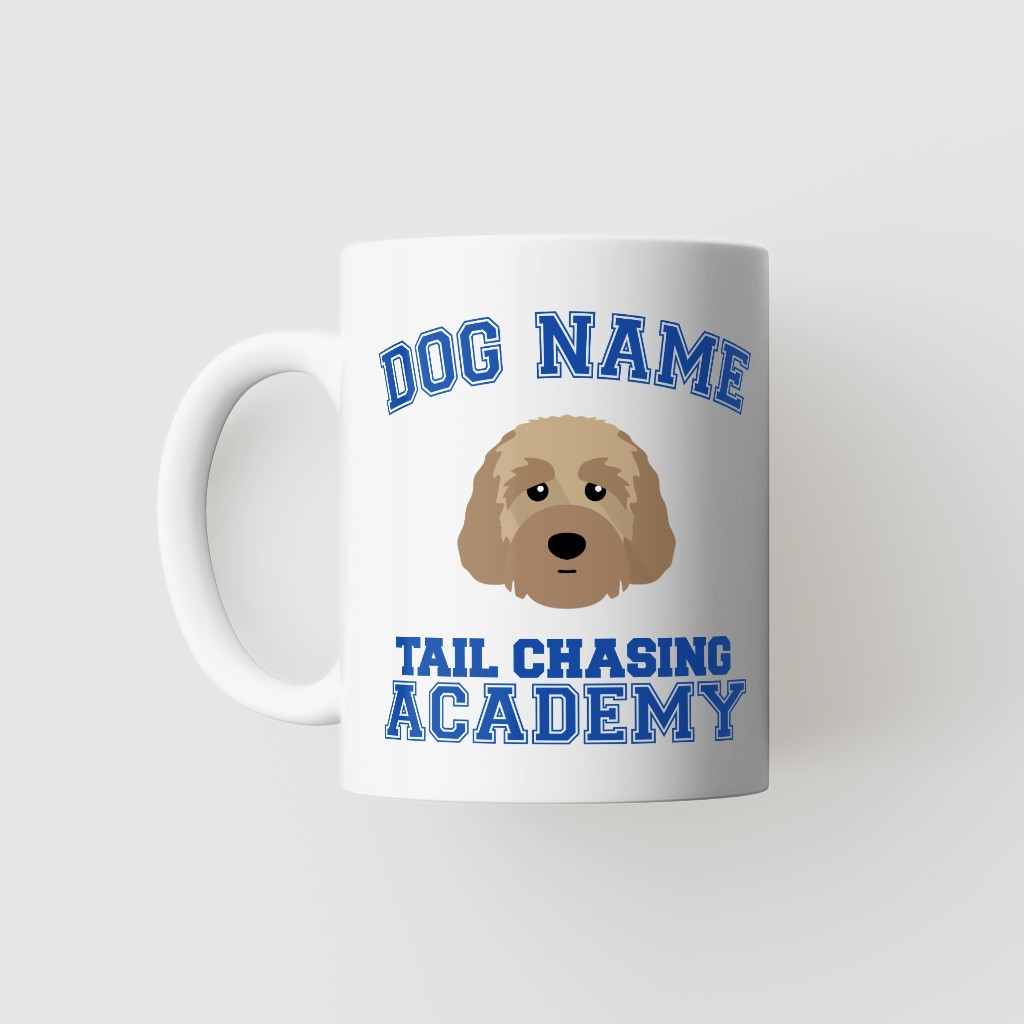 Tail Chasing Academy: Personalized {breedFullName} Mug