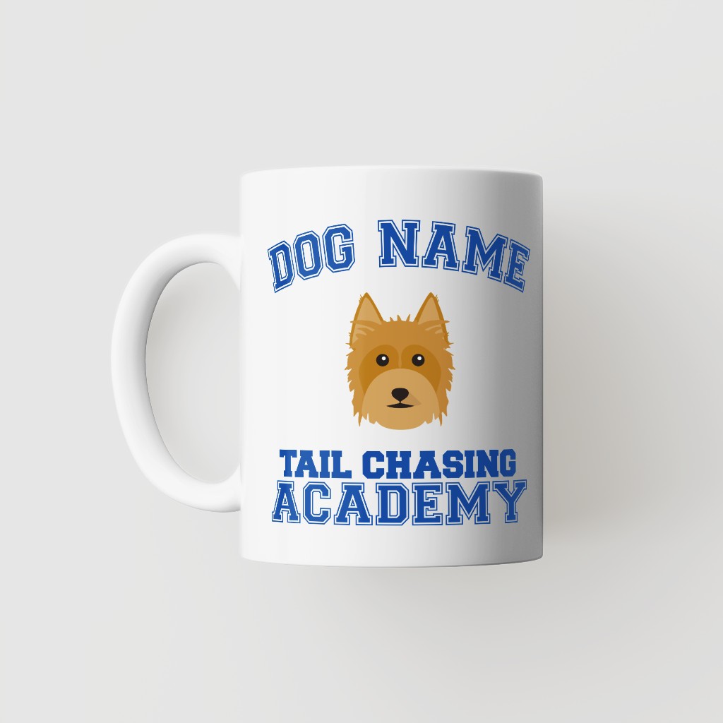 Tail Chasing Academy: Personalized {breedFullName} Mug