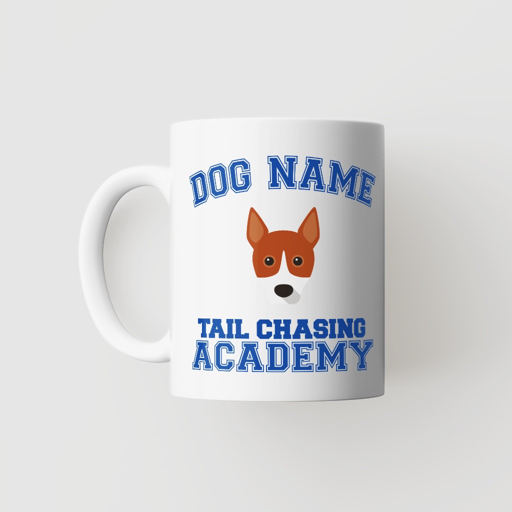 Tail Chasing Academy: Personalized {breedFullName} Mug