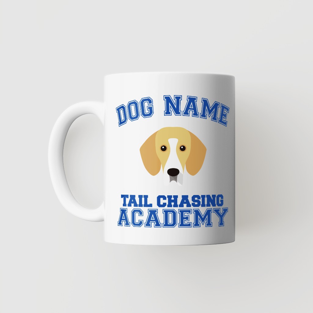 Tail Chasing Academy: Personalized {breedFullName} Mug